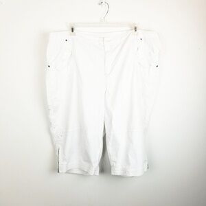 Venezia white capris, sz 28